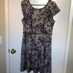 Beautiful rose pattern dress